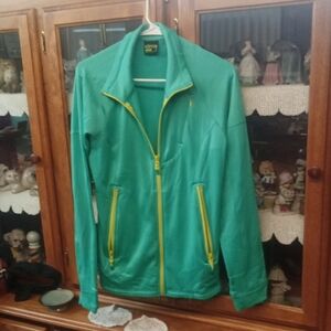 Koppen Women's Green and Yellow Ski Jacket